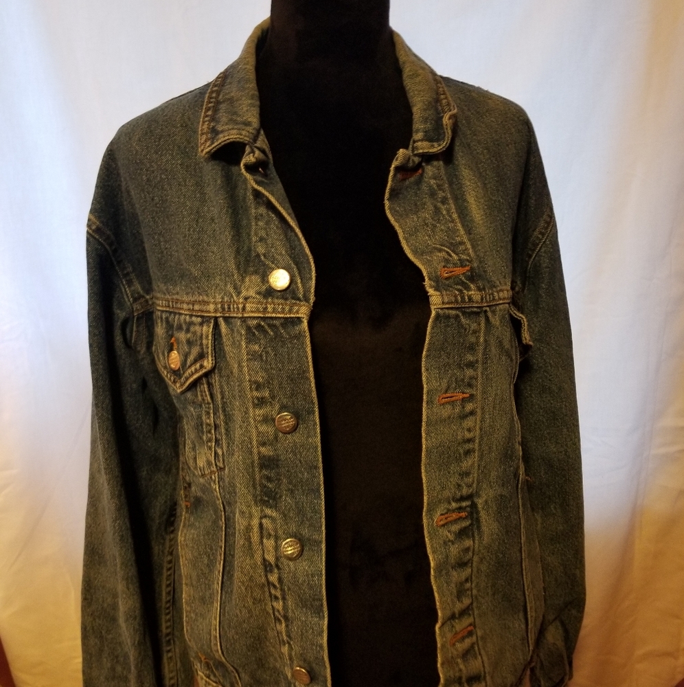 Vintage Harley Davidson Jean Jacket - Picture 1 of 3